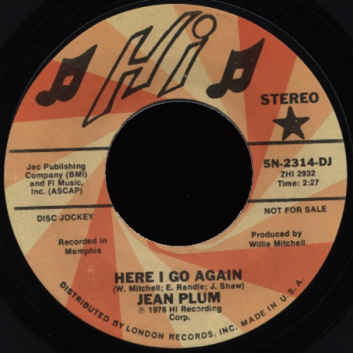 Jean Plum Here I Go Again Hi 2314