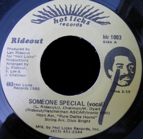 Len Rideout – Someone Special Hot Licks