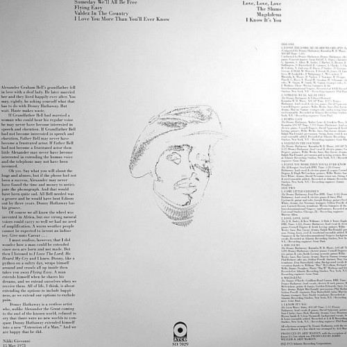 Donny Hathaway Extension Of A Man ATCO 7029 verso