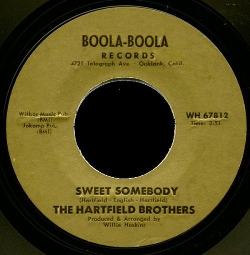 Hartfield Brothers Sweet Somebody Boola Boola 67812