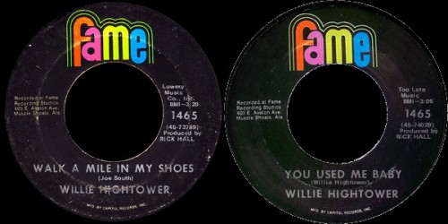 Willie Hightower Fame 1465