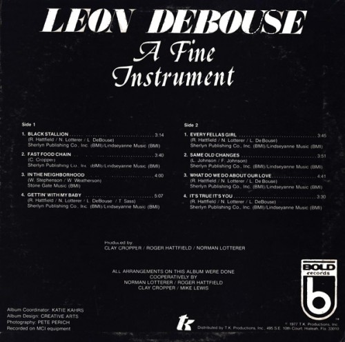 Leon Debouse A Fine Instrument verso