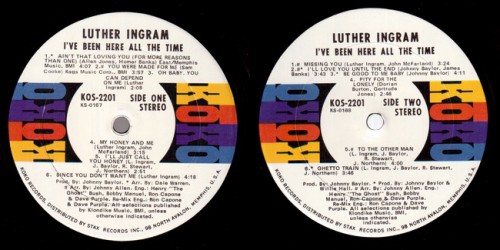 Luther Ingram Koko 2201 label