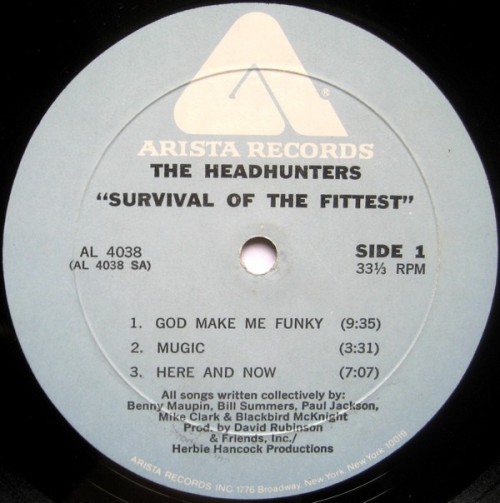 Headhunters Survival Of The Fittest labelA
