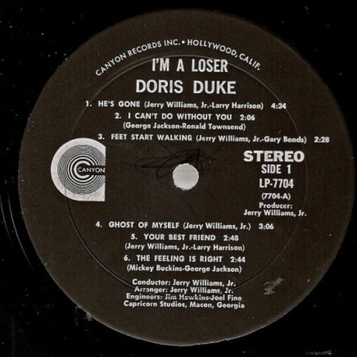 Doris Duke I m A Loser label