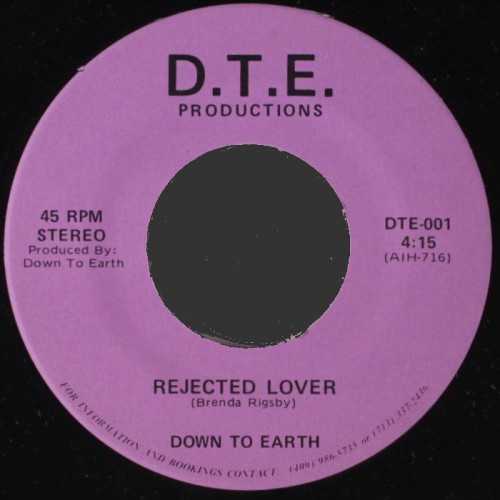 Down To Earth Rejected Lover