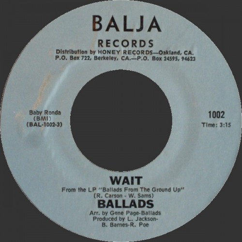 Ballads Wait Balja 1002A