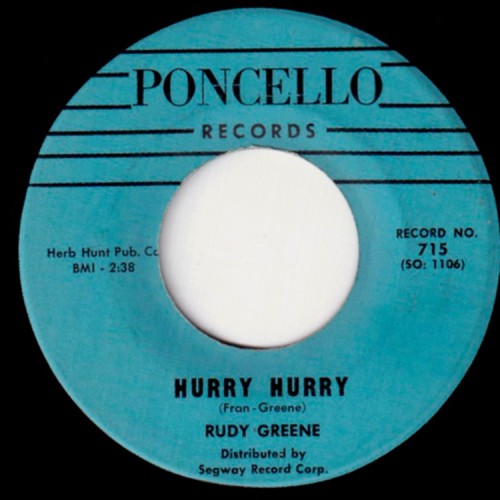 Rudy Greene Hurry Poncello715